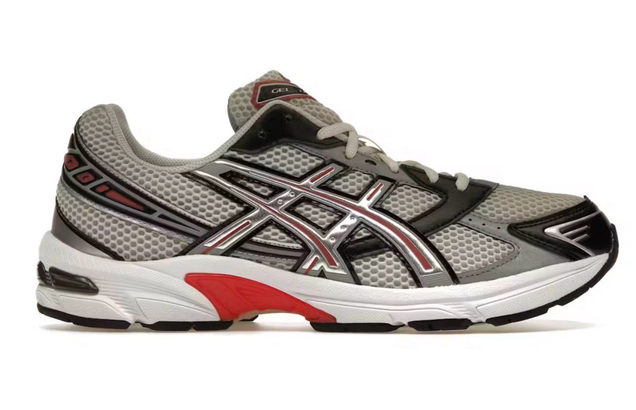 ASICS Gel-1130 Smoke Grey Pure Silver Red Size 10.5 (NEW)