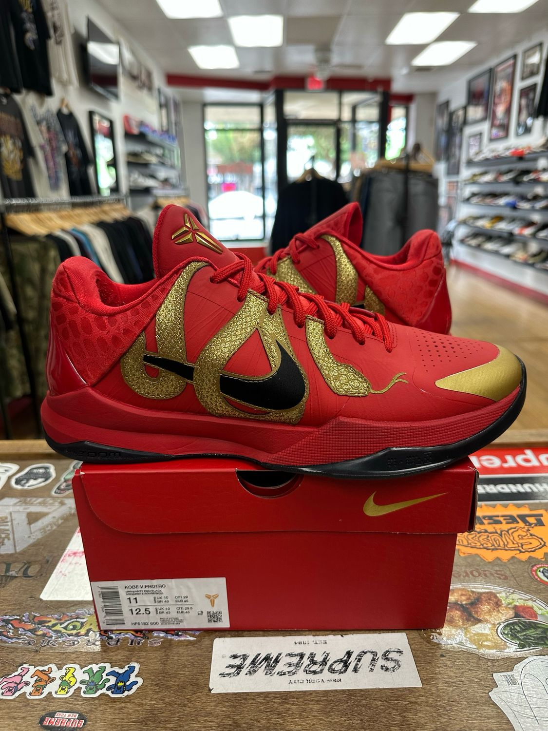 Nike Kobe 5 Protro Year of the Mamba University Red  Size 11 (WORN)
