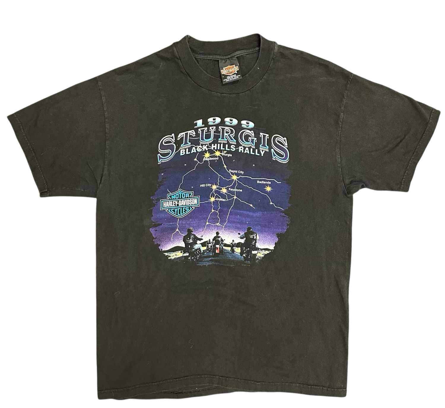 1999 Harley Black Hills Rally Tee Size L
