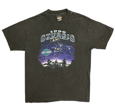 1999 Harley Black Hills Rally Tee Size L