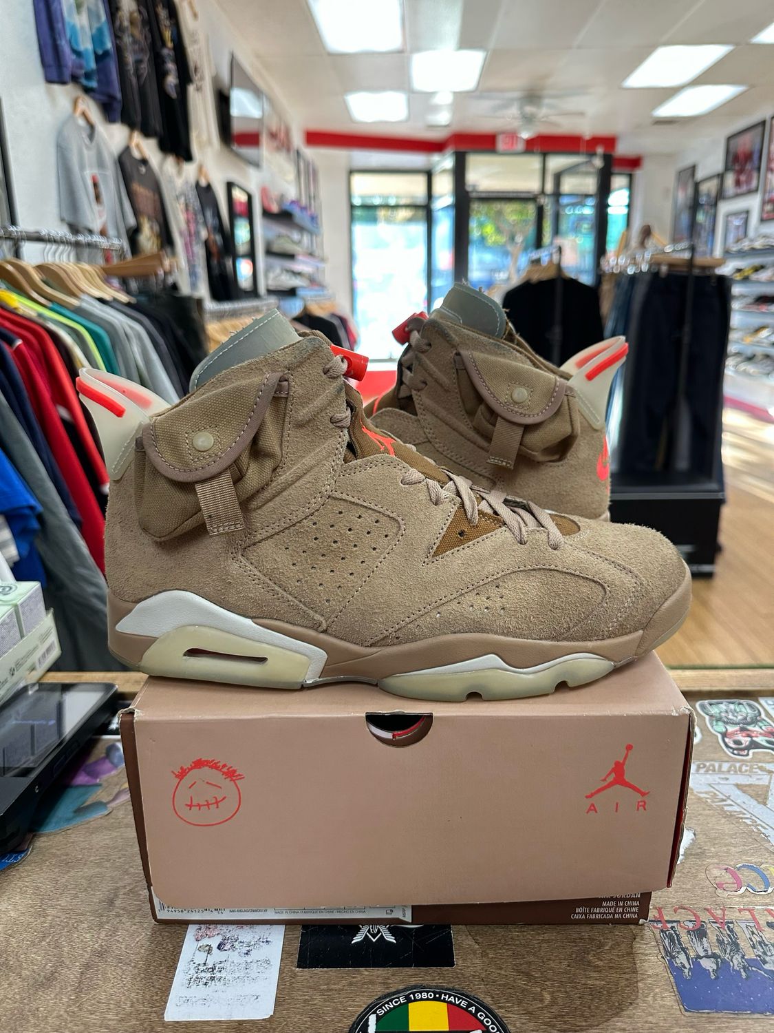 Jordan 6 Retro Travis Scott British Khaki Size 10 (WORN)