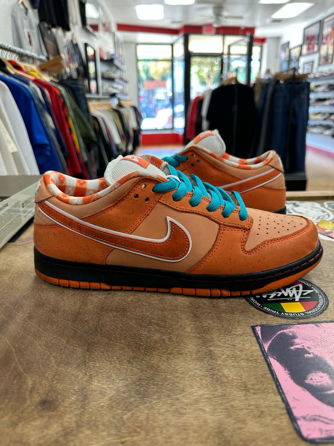 Nike SB Dunk Low Concepts Orange Lobster Size 9.5 (WORN)(NO BOX)