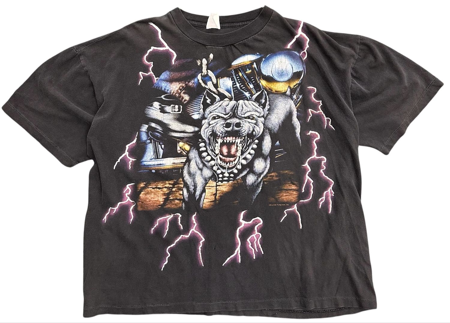 Vintage American Thunder Dog Tee Size XL