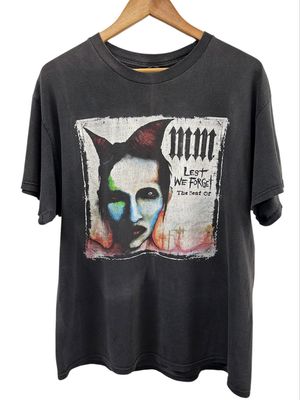 Vintage Marliyn Manson Lest We Forget Tee Size Large