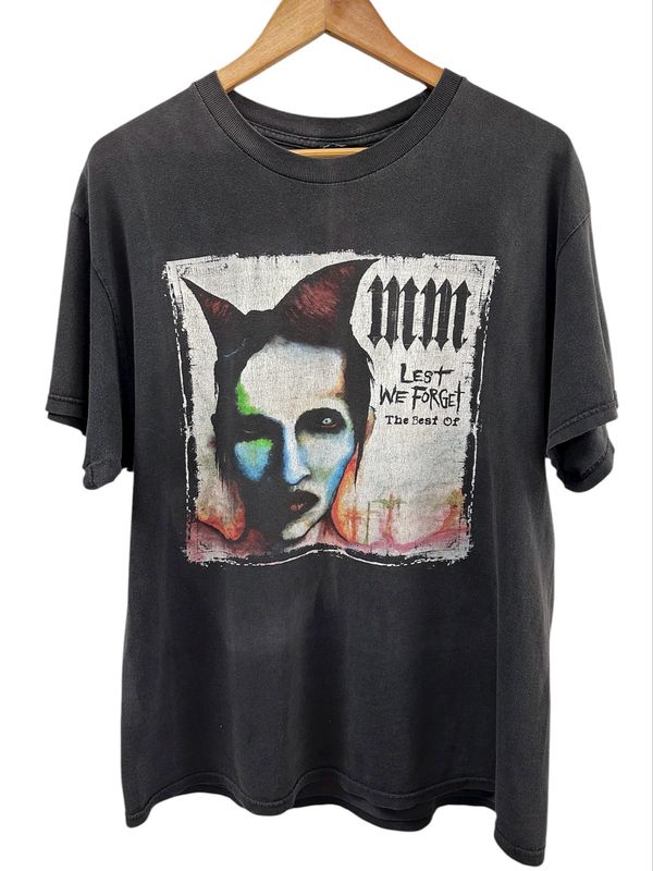 Vintage Marliyn Manson Lest We Forget Tee Size Large