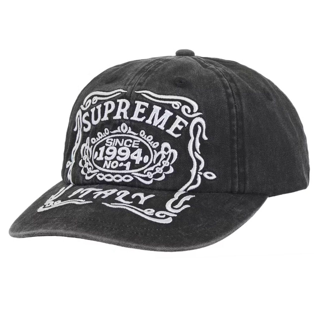 Supreme Italy 6-Panel Black (NEW)