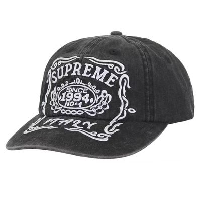 Supreme Italy 6-Panel Black (NEW)