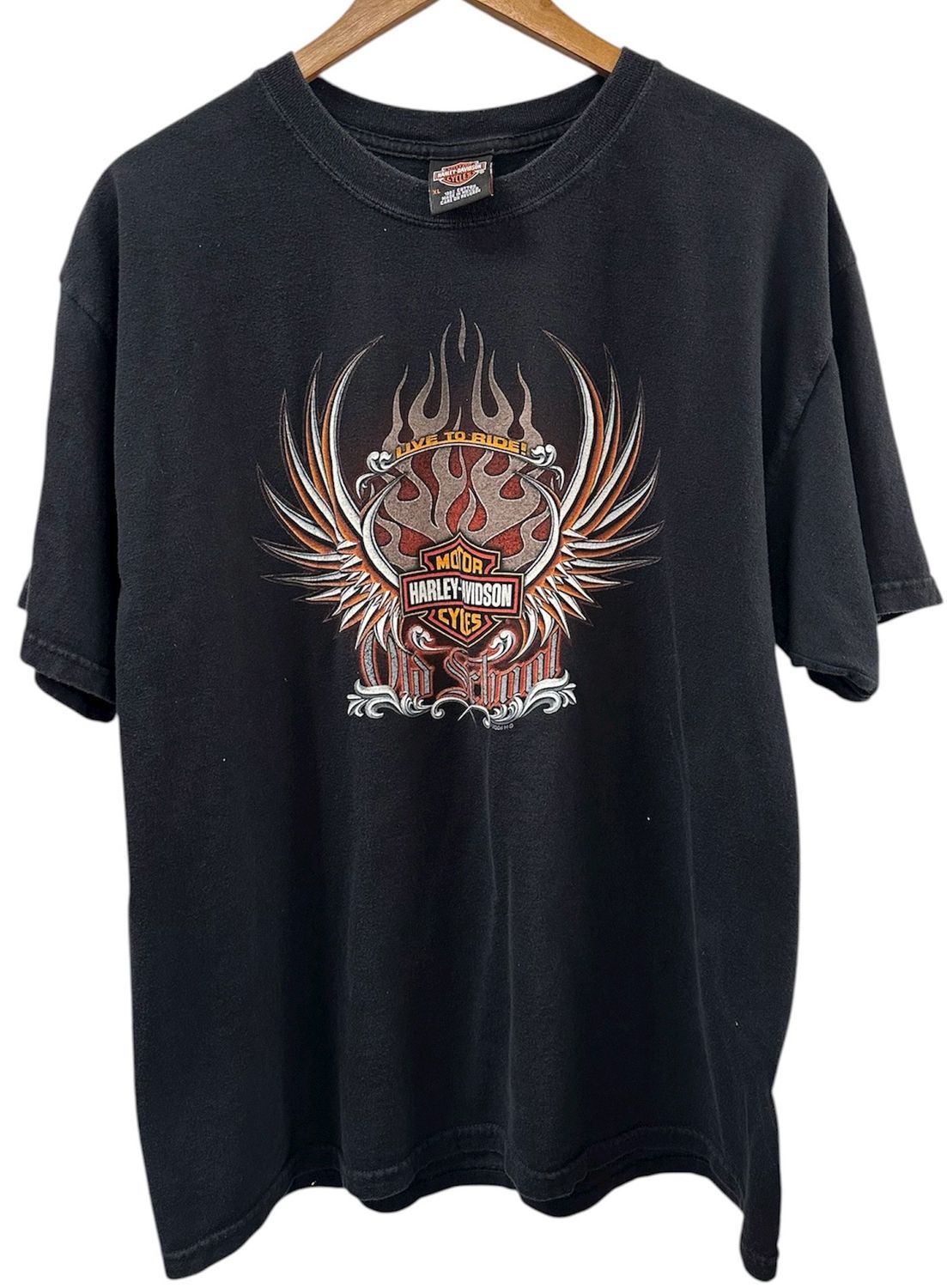 Vintage Harley Davidson Live to Ride Tee Size XL