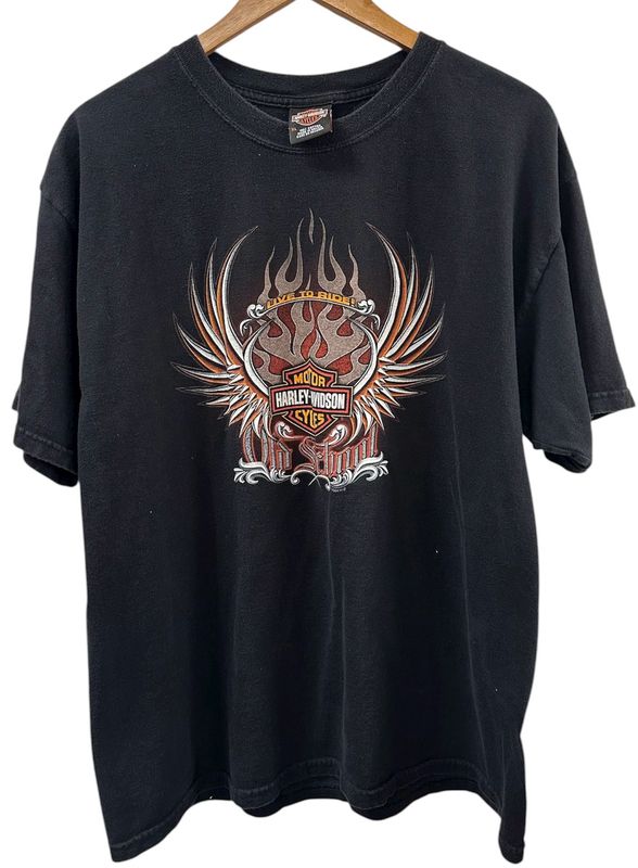 Vintage Harley Davidson Live to Ride Tee Size XL