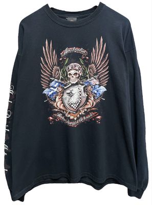 Vtg Harley Davidson Alice Springs, NT Australia Long Sleeve 25x30