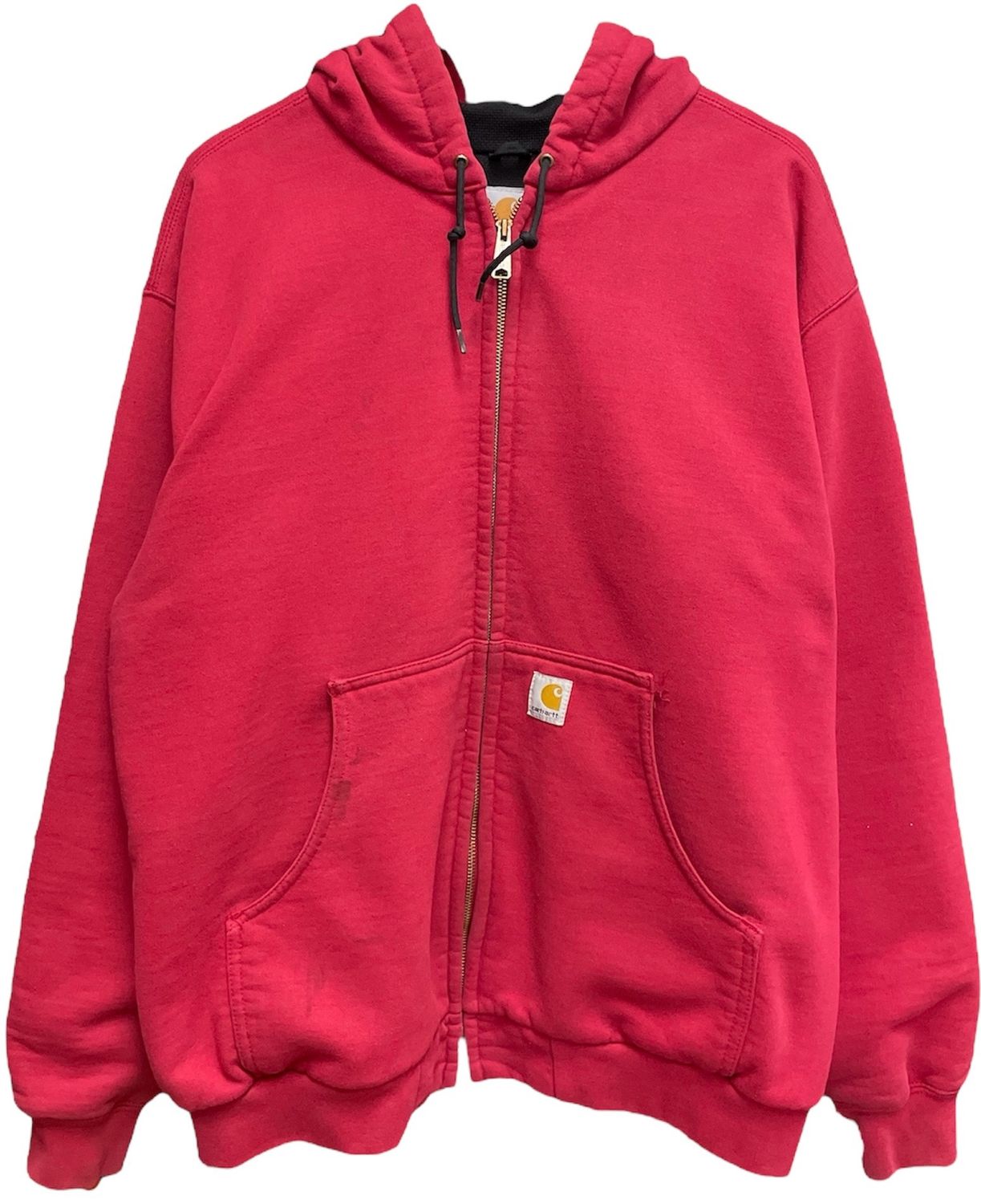 Vintage Carhartt Zip Up Hoodie Red Size XL