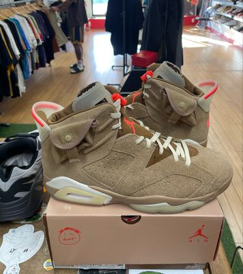Jordan 6 Retro Travis Scott British Khaki Size 11.5 (New)