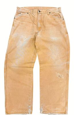 Dickies Distressed Carpenter Pants Khaki 36x28