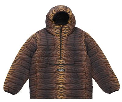 New Supreme Micro Down Half Zip Hooded Pullover (FW25) Tiger