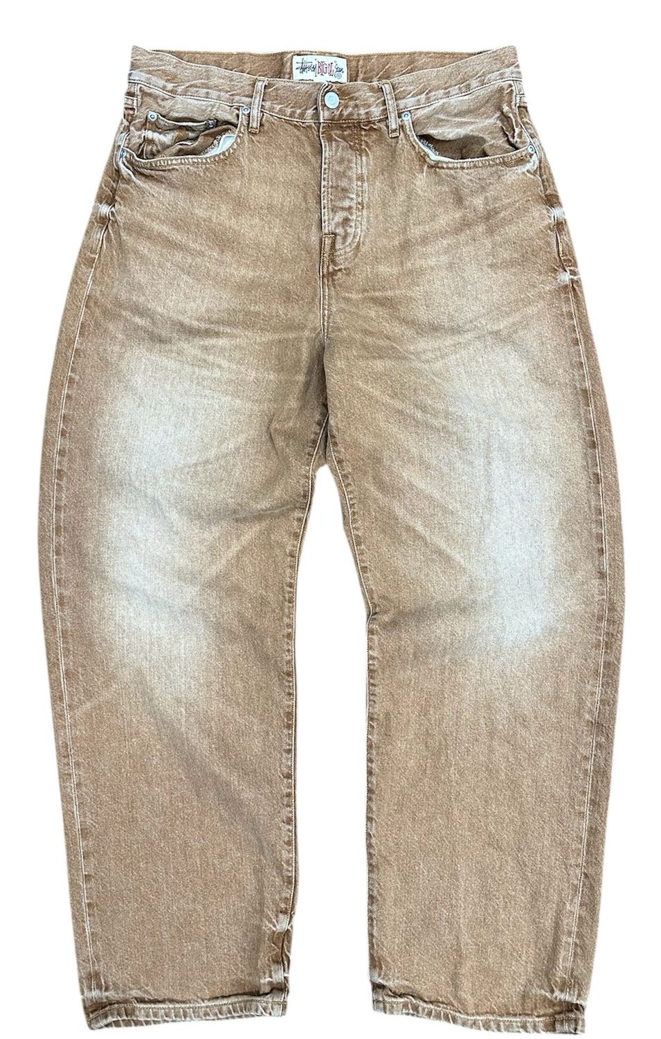 Pre Owned Stussy Big Ol&#39; Denim Vintage Jean Brown SS25 Size 32
