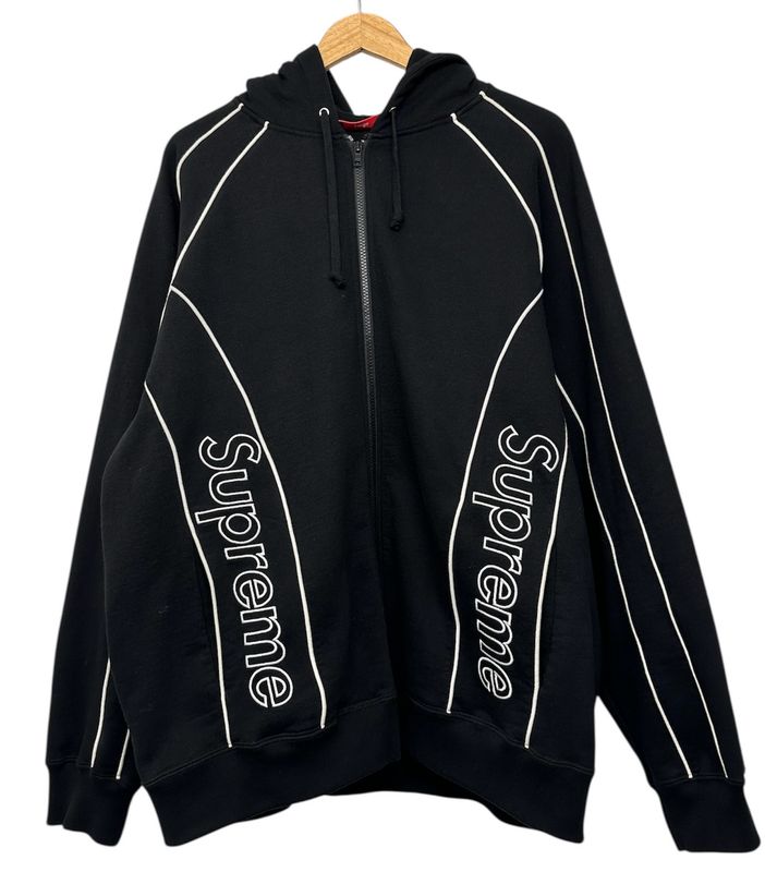 Supreme Track Paneled Zip-Up Size Large (WORN)
