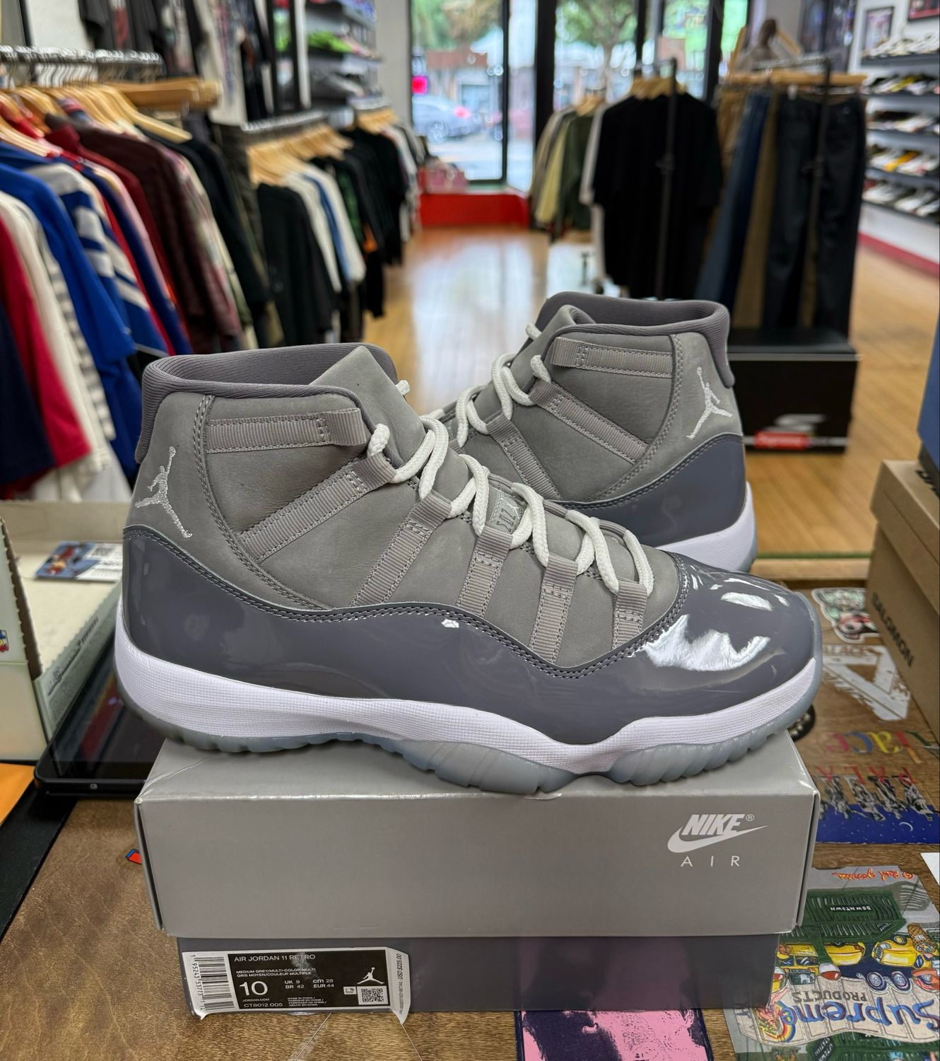 Pre Owned Jordan 11 Retro Cool Grey (2021) Size 10