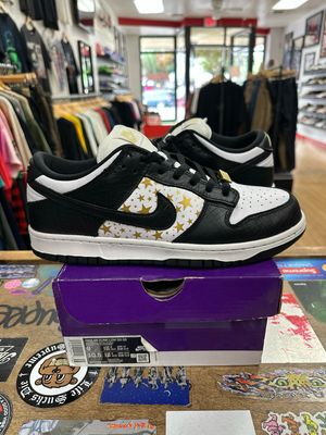Nike SB Dunk Low Supreme Stars Black (2021) Size 9 (WORN)