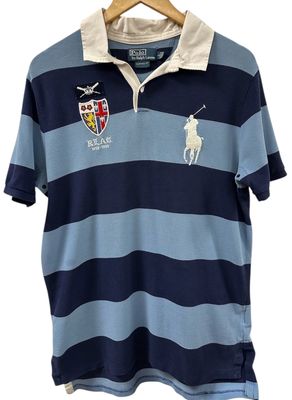 Vtg Polo Ralph Lauren Big Pony Griffin Striped Large