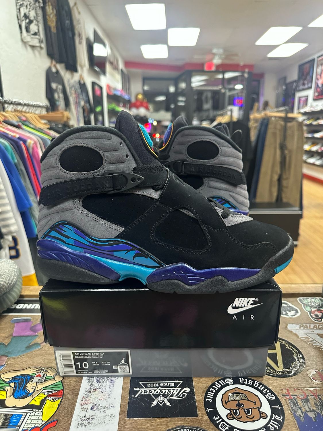 Jordan 8 Retro Aqua (2025) Size 10 (WORN)
