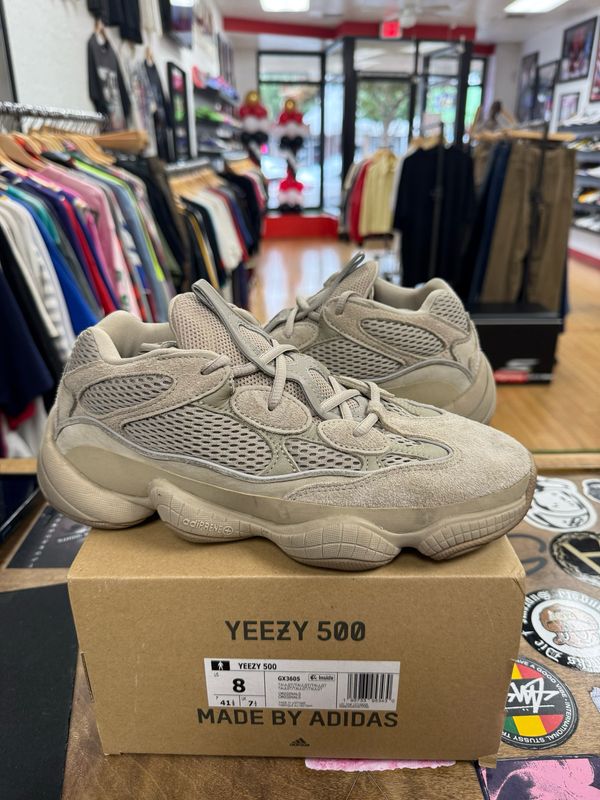 Pre Owned adidas Yeezy 500 Taupe Light Size 8