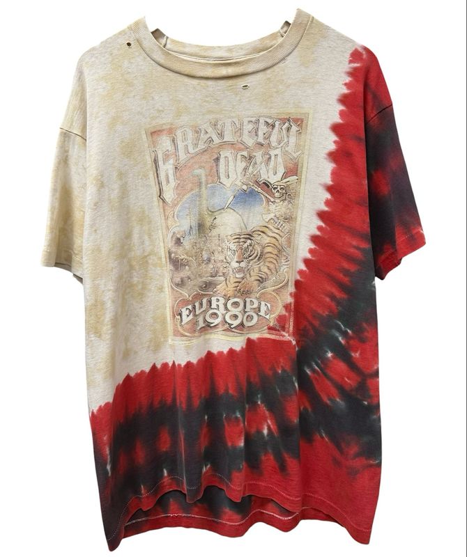 Vtg Grateful Dead Europe Shirt Size XL