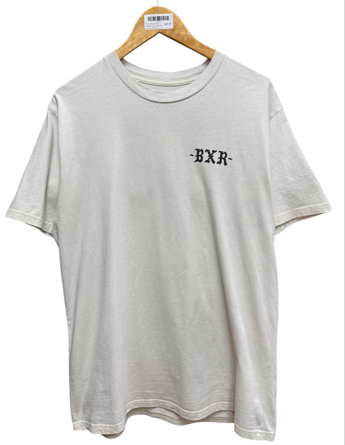 Pre Owned Born x Raised God Loves The Homies Tee Size L