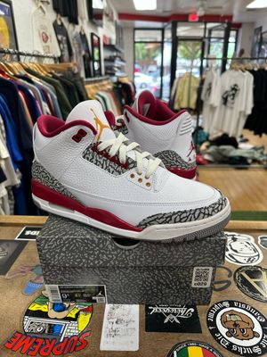 Jordan 3 Retro Cardinal Red Size 9.5 (WORN)