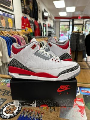 Pre Owned Jordan 3 Retro Fire Red (2022) Size 9