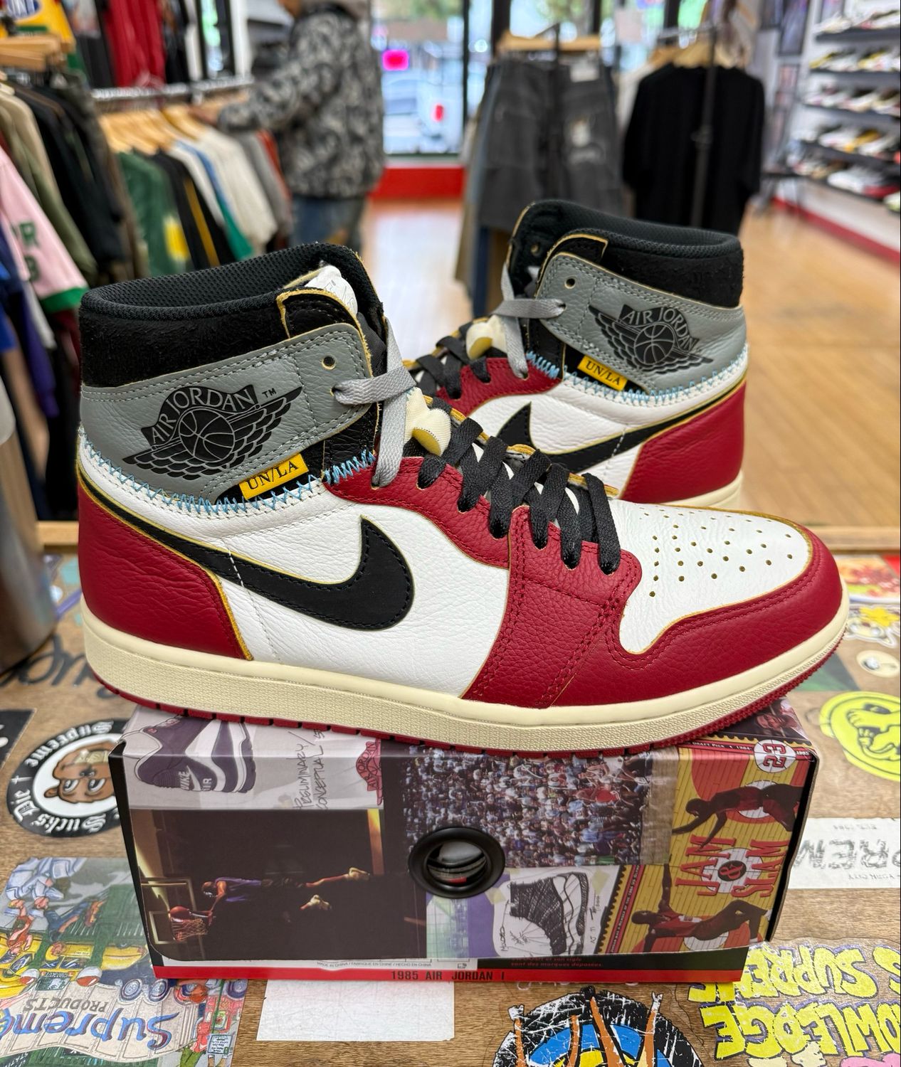 Pre Owned Jordan 1 Retro High OG SP Union LA Chicago Shadow Size 9.5