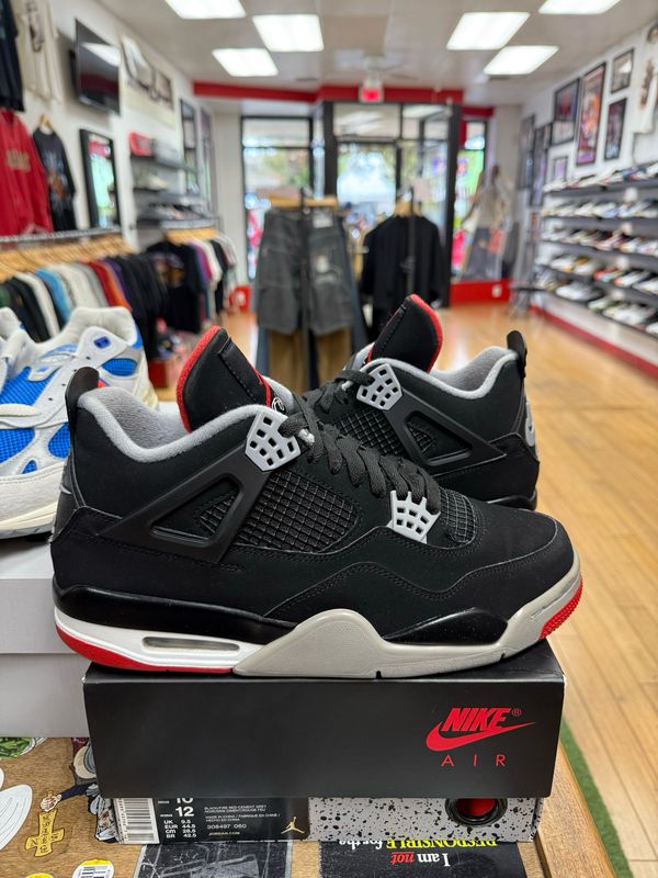 Jordan 4 Retro Bred (2019) Size 10.5 (WORN)(REP LID)