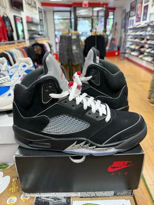 Jordan 5 Retro OG Black Metallic Reimagined Size 9 (WORN)