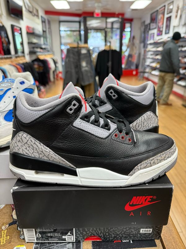 Jordan 3 Retro OG Black Cement (2024) Size 9 (WORN)
