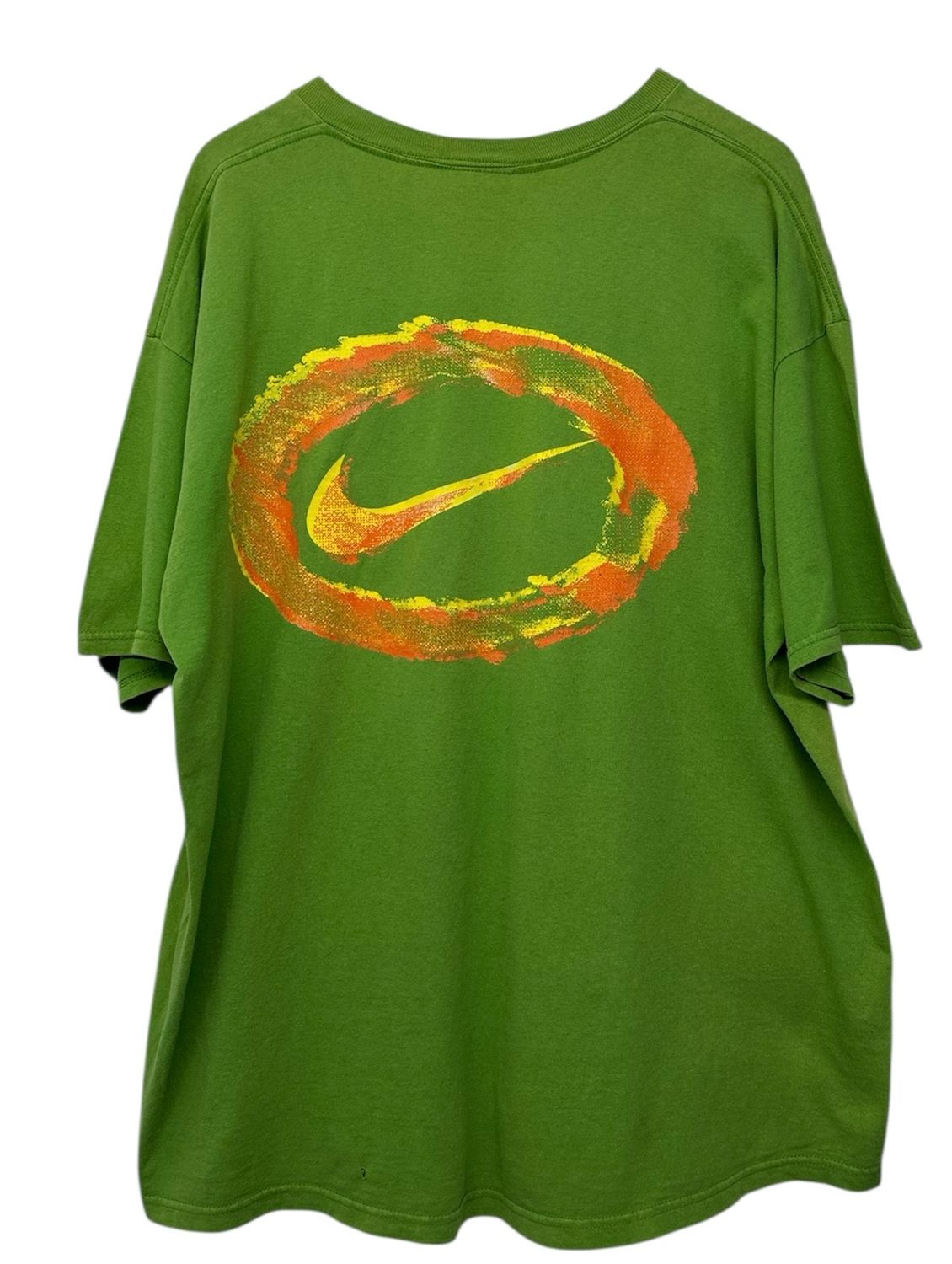 Vtg 90&#39;s Nike Tee Lime Green Tee Big XL