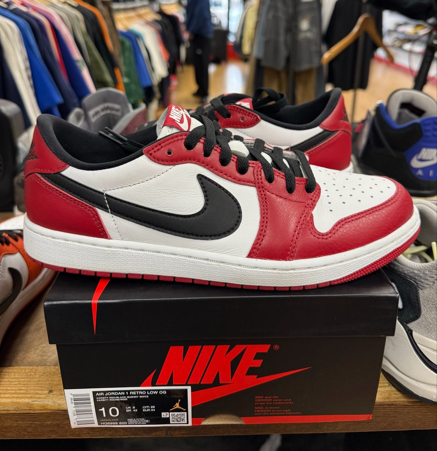 Pre Owned Jordan 1 Retro Low OG Chicago (2025) Size 10
