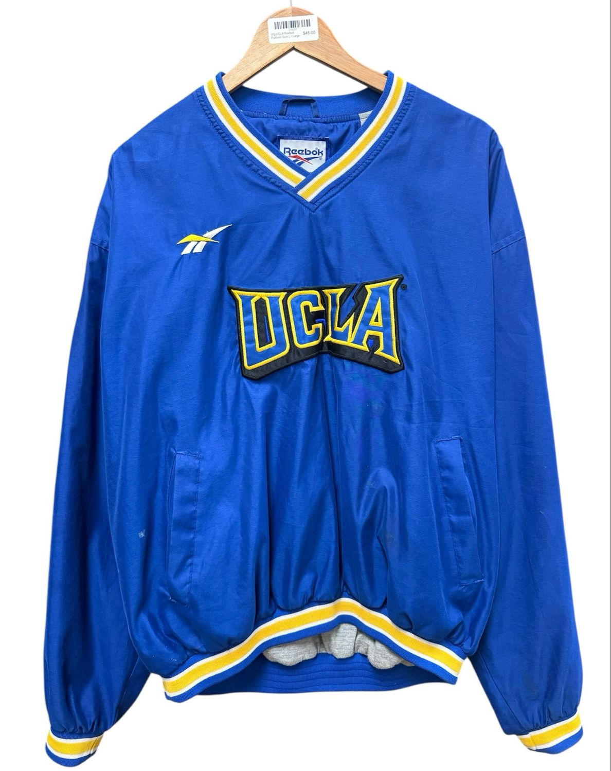 Vtg UCLA Reebok Pullover Size L