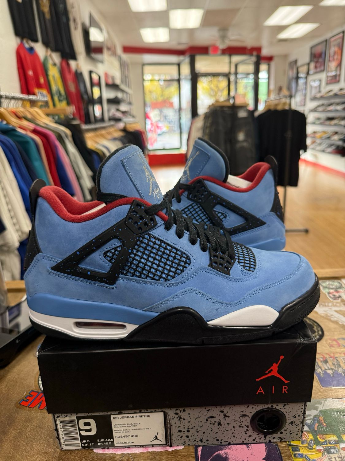 Tried On Jordan 4 Retro Travis Scott Cactus Jack Size 9