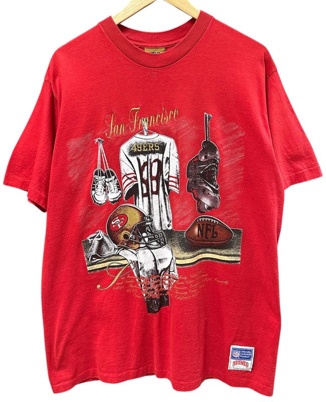 Vtg 49ers Nutmeg Tee Size Large