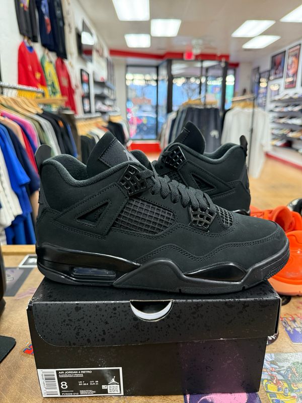 Jordan 4 Retro Black Cat (2025) Size 8 (Tried-On)