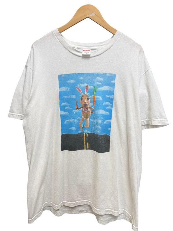 Pre Owned Supreme Mike Hill Runner Tee White SS17 Size XL