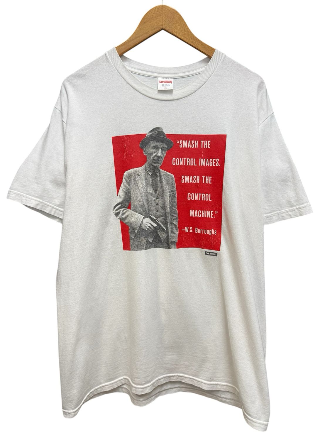 Pre Owned Supreme Burroughs Tee White SS16 Size XL