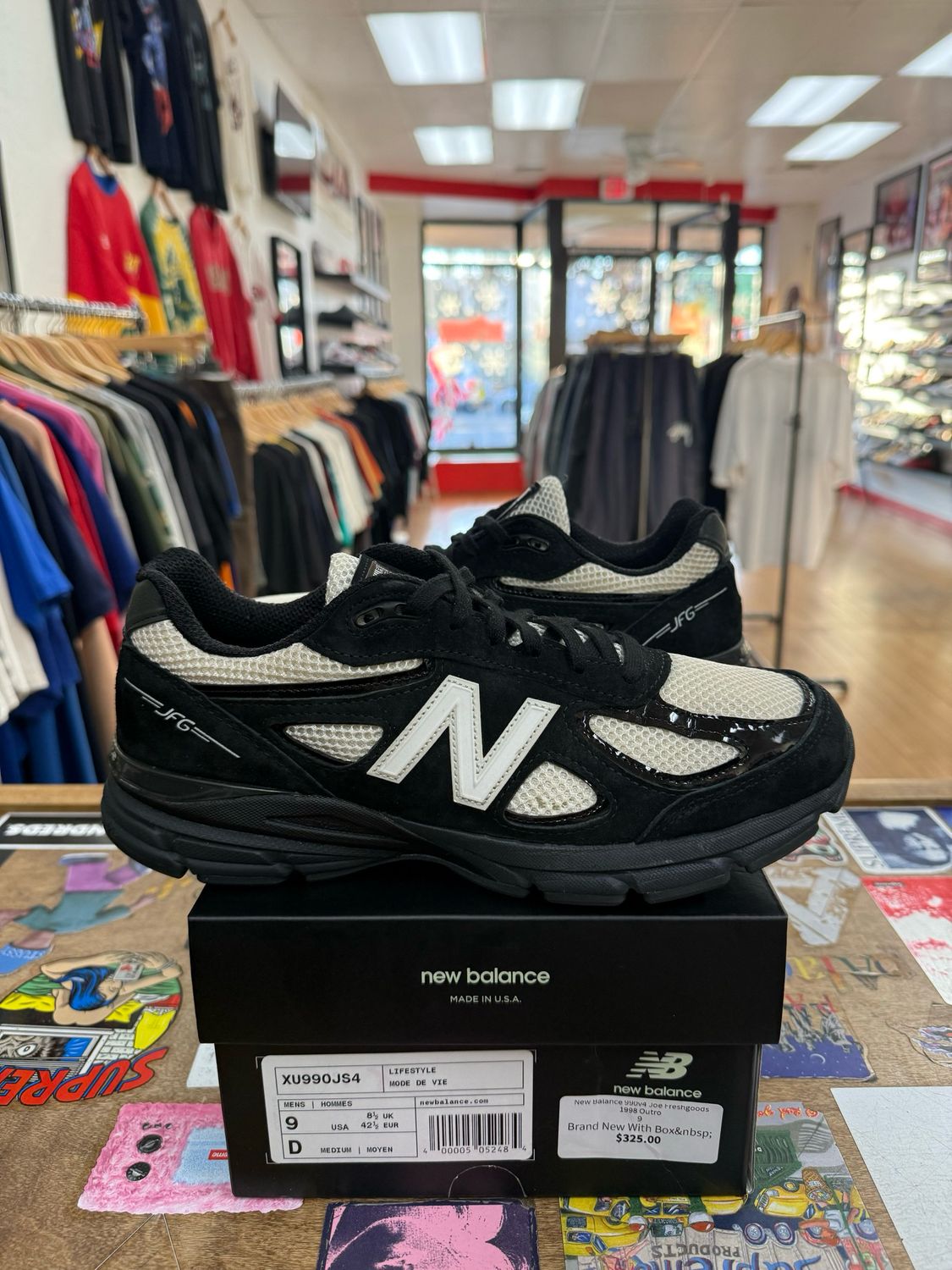 New Balance 990v4 MiUSA Joe Freshgoods 1998 Outro Size 9 (WORN)