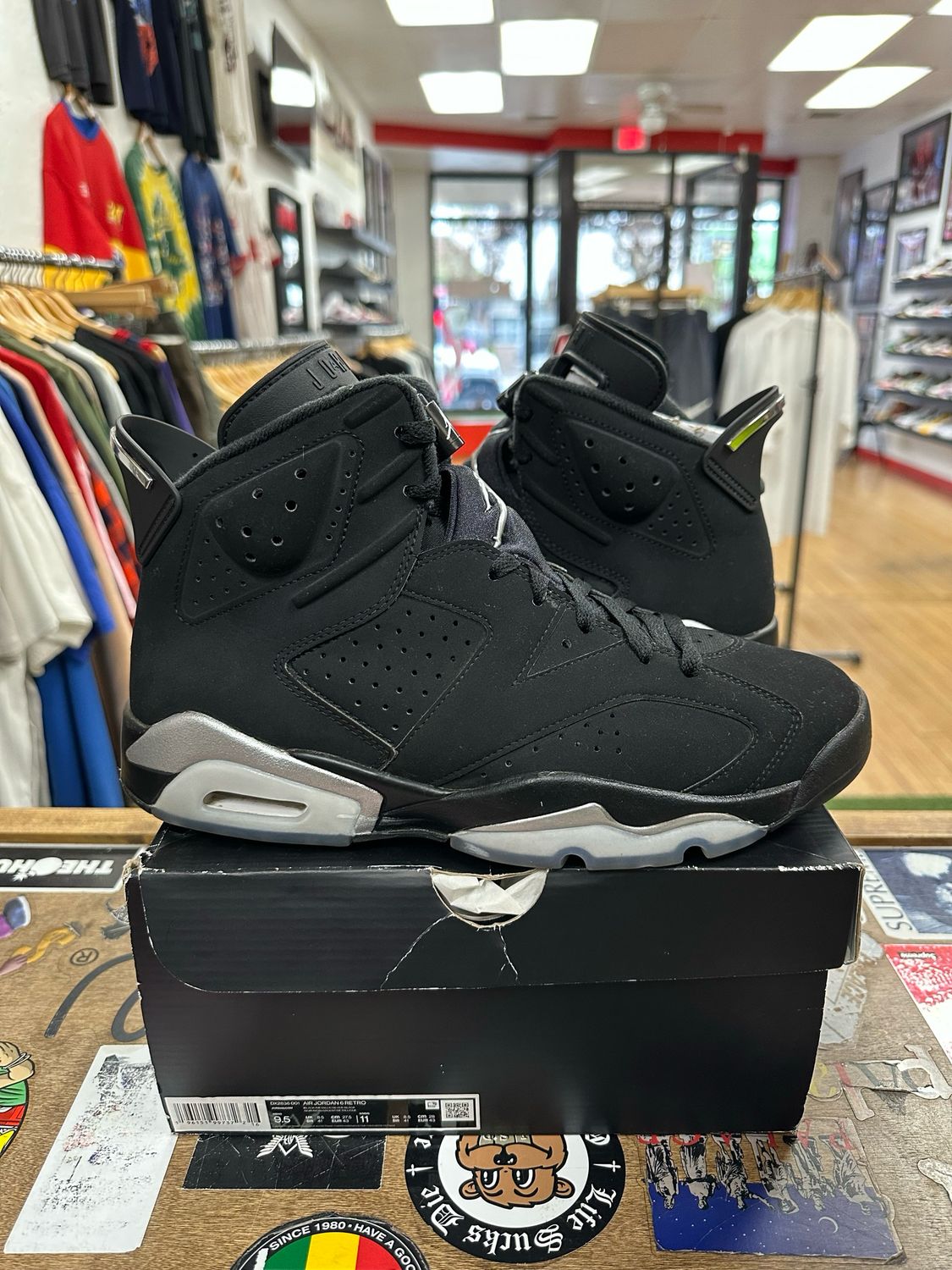 Jordan 6 Retro Chrome Size 9.5 (WORN)