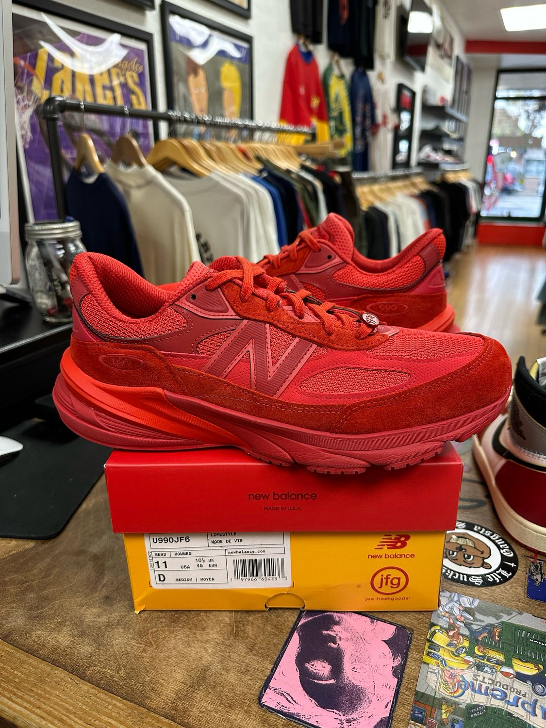 New Balance 990v6 MiUSA Joe Freshgoods Paris Red Size 11 (WORN)