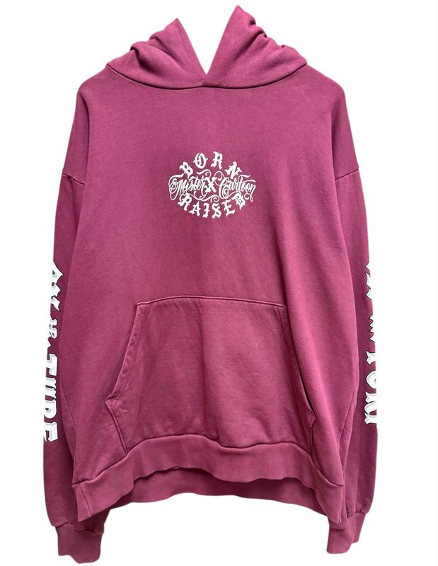 Pre Owned BornxRaised Mister Cartoon Hoodie Size L