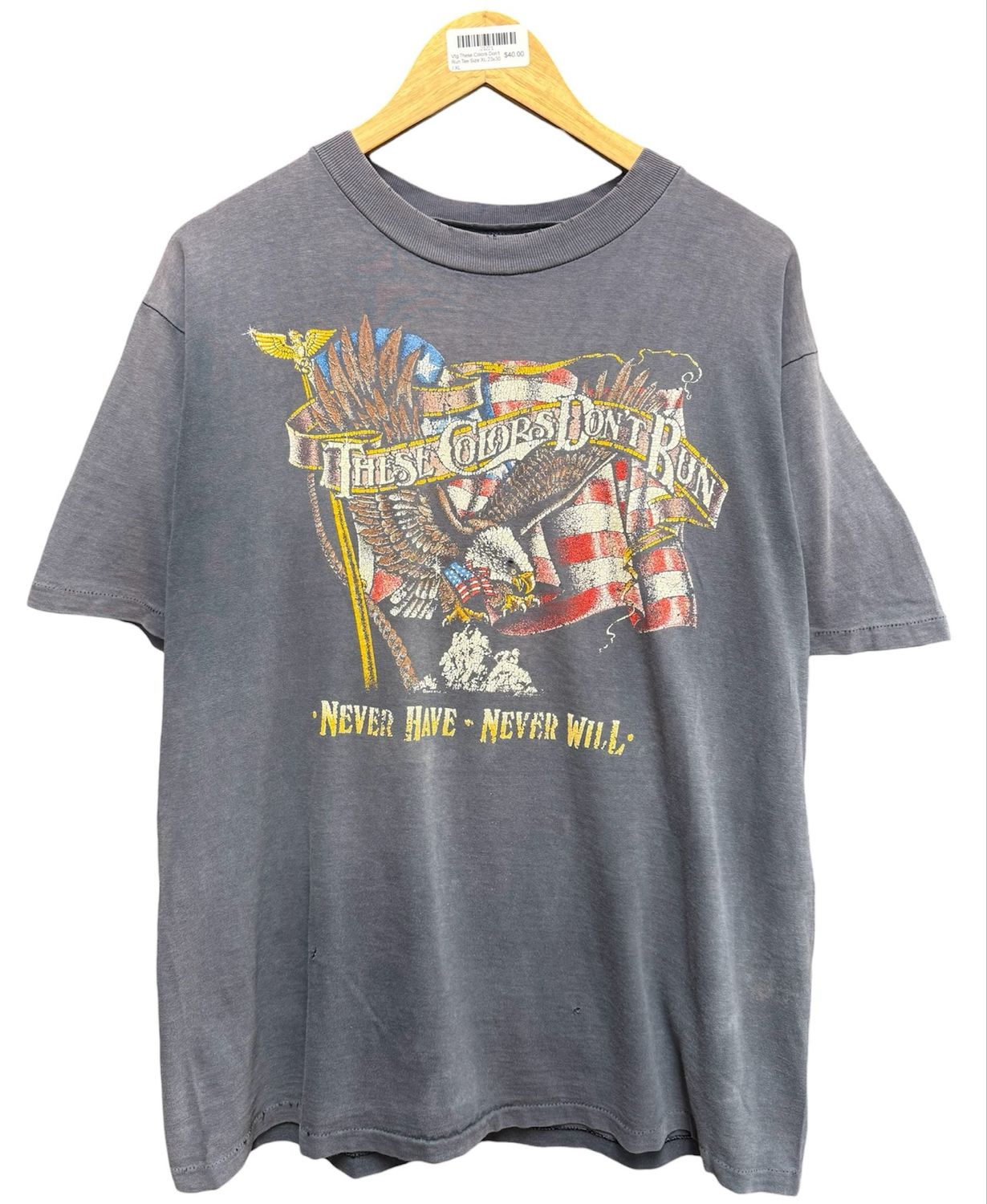 Vtg These Colors Don't Run Tee Size XL  23x30