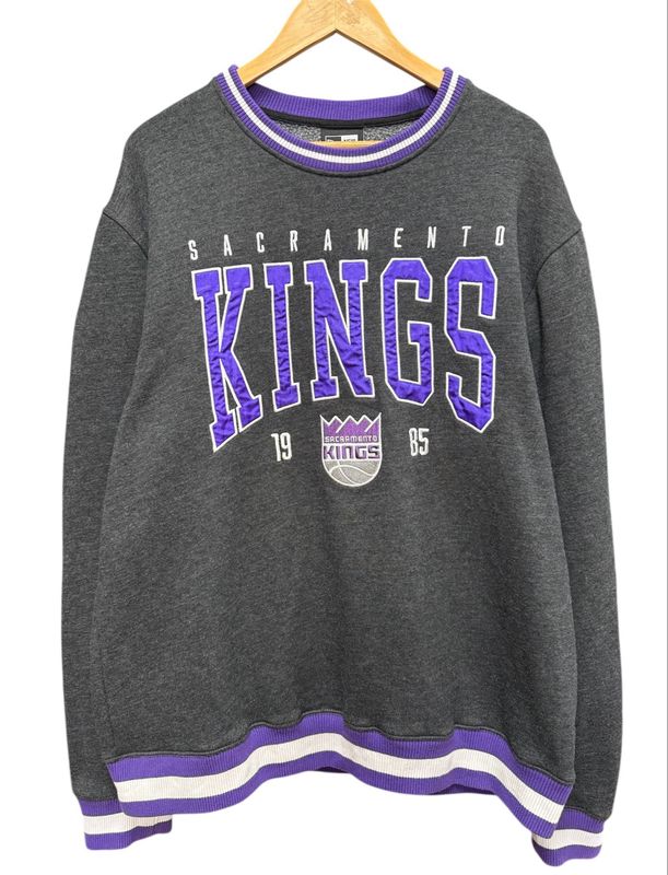 Vtg Sacramento Kings Crewneck Size Large