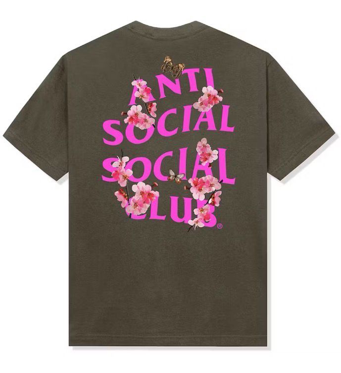 New Anti Social Social Club Kkotch Tee Dusty Brown SS24 Size L