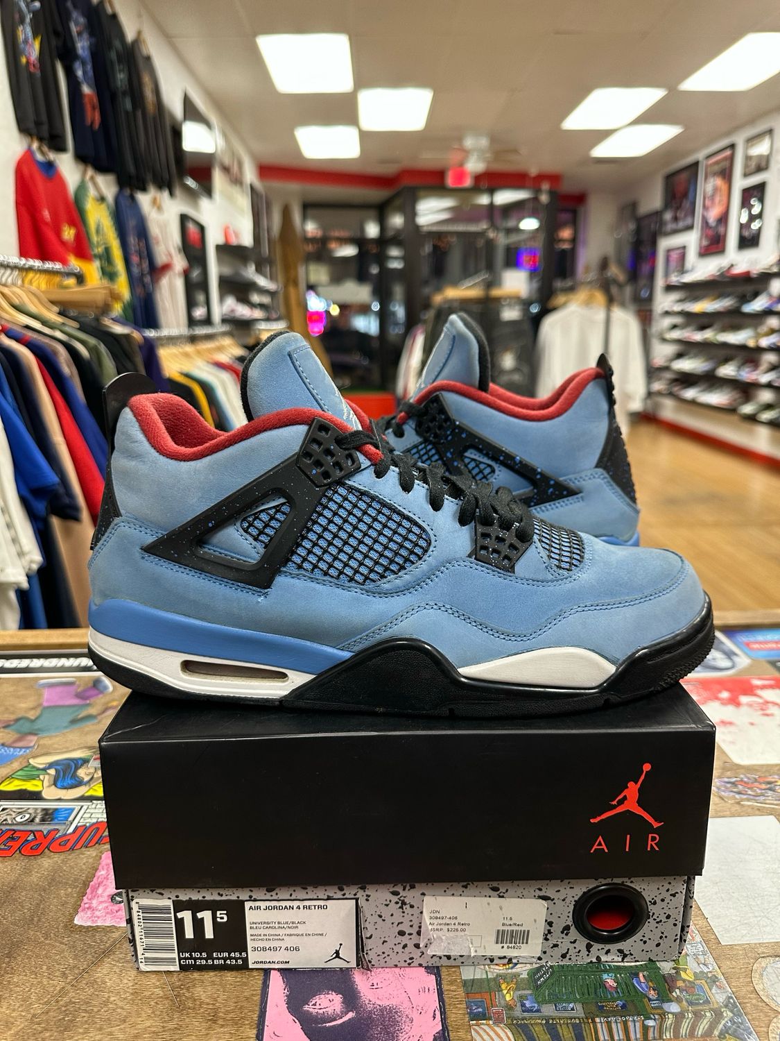 Jordan 4 Retro Travis Scott Cactus Jack Size 11.5 (WORN)