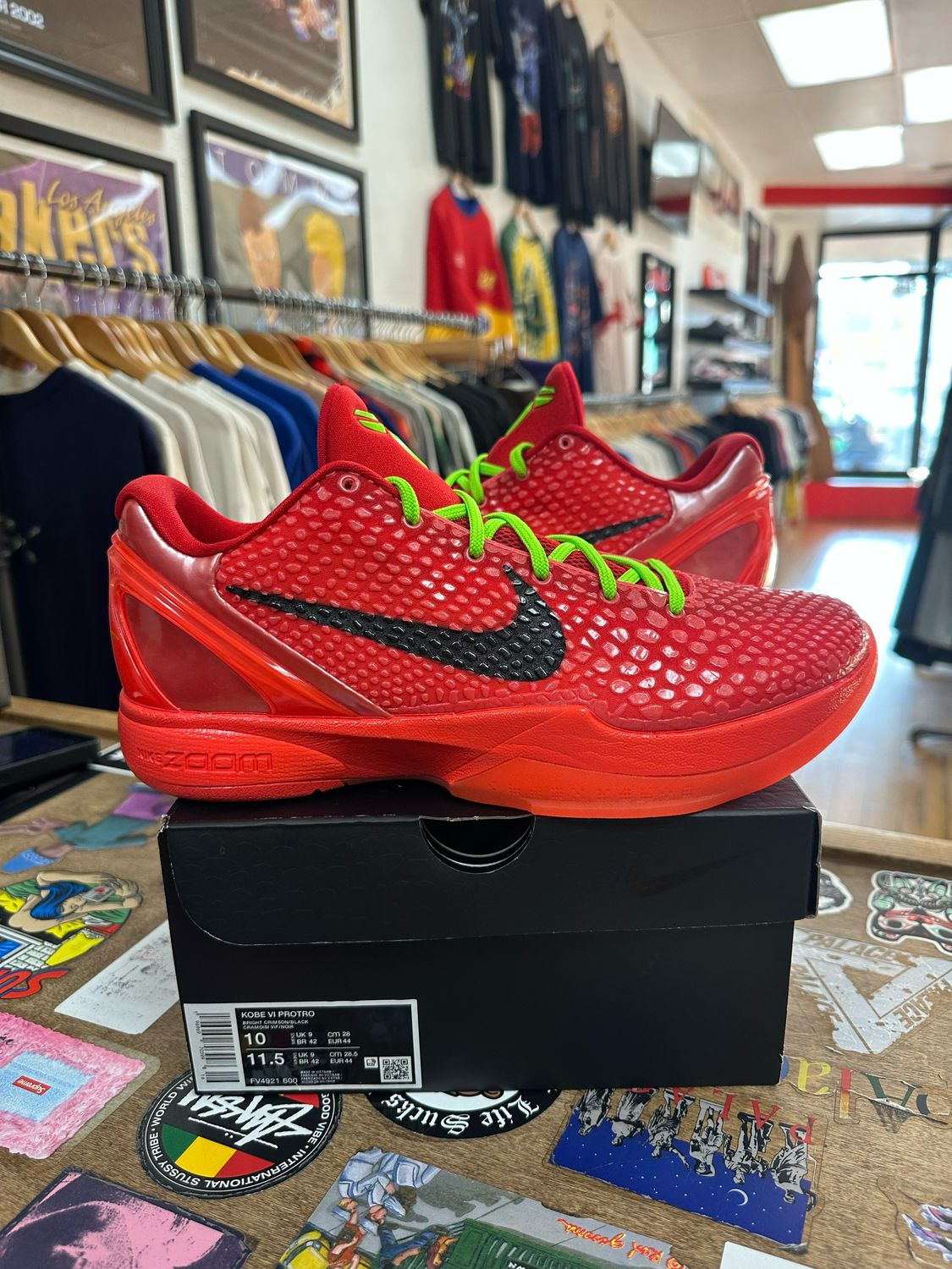 Nike Kobe 6 Protro Reverse Grinch Size 10 (Tried-On)